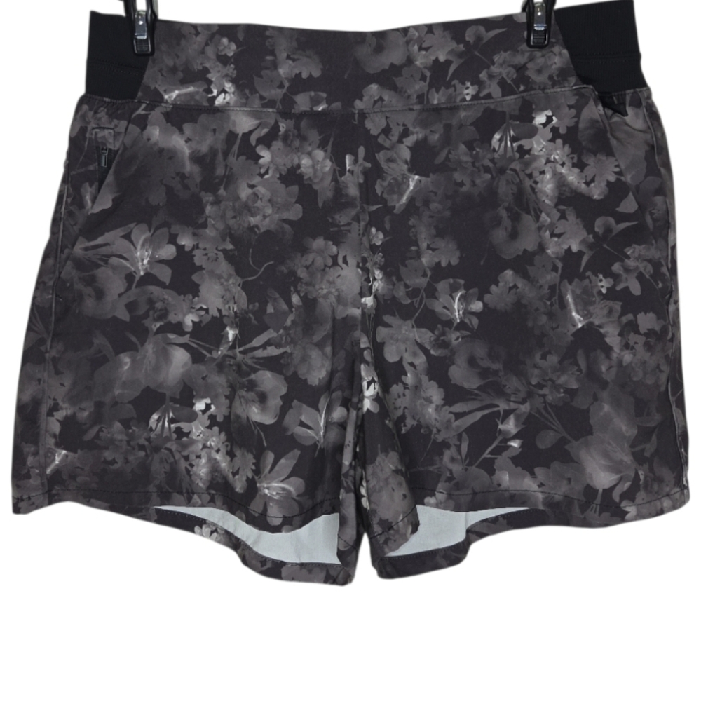 Athleta Brooklyn Printed Floral Activewear Shorts Size 14